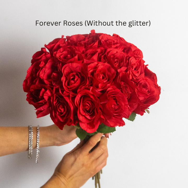 Red Glitter Forever Roses